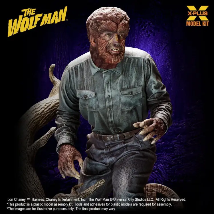 X-Plus - The Wolf Man Plastic Model Kit 1/8 Lon Chaney Jr. as Wolf Man 22 cm (Reproduction)