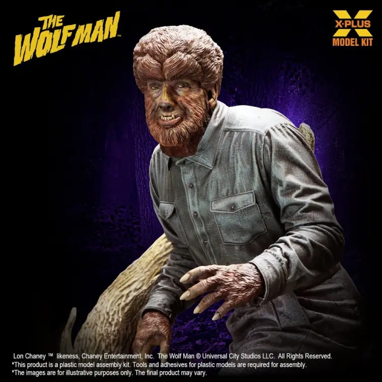 X-Plus - The Wolf Man Plastic Model Kit 1/8 Lon Chaney Jr. as Wolf Man 22 cm (Reproduction)