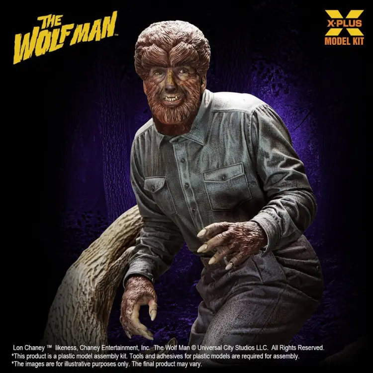 X-Plus - The Wolf Man Plastic Model Kit 1/8 Lon Chaney Jr. as Wolf Man 22 cm (Reproduction)
