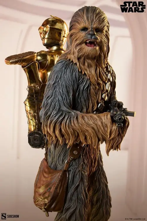 Sideshow Collectibles - Star Wars Premium Format Statue Chewbacca and C-3PO 63 cm