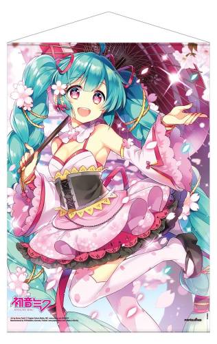 POPbuddies - Hatsune Miku Hanami Wall Scroll 50 x 70 cm