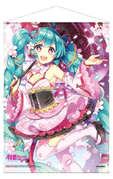 POPbuddies - Hatsune Miku Hanami Wall Scroll 50 x 70 cm