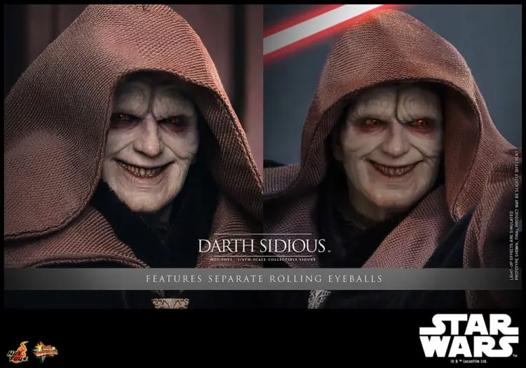 Hot Toys Star Wars - Darth Sidious - Movie Masterpiece 1/6 Action Figure
