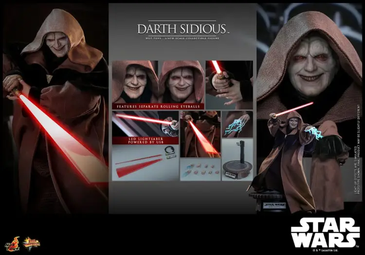 Hot Toys Star Wars - Darth Sidious - Movie Masterpiece 1/6 Action Figure