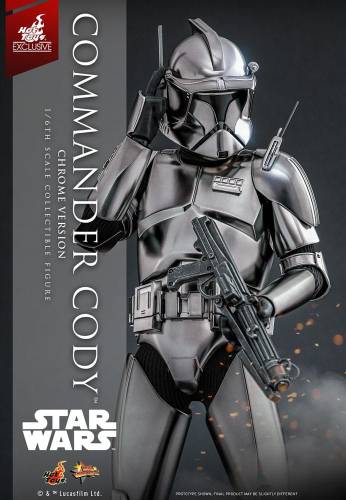 Hot Toys Star Wars Movie Masterpiece 1/6 - Commander Cody (Chrome Version) Hot Toys Exclusive