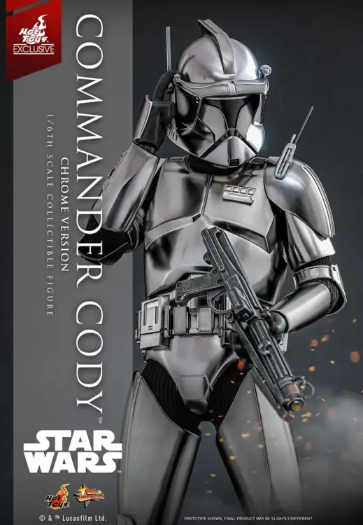 Hot Toys Star Wars Movie Masterpiece 1/6 - Commander Cody (Chrome Version) Hot Toys Exclusive