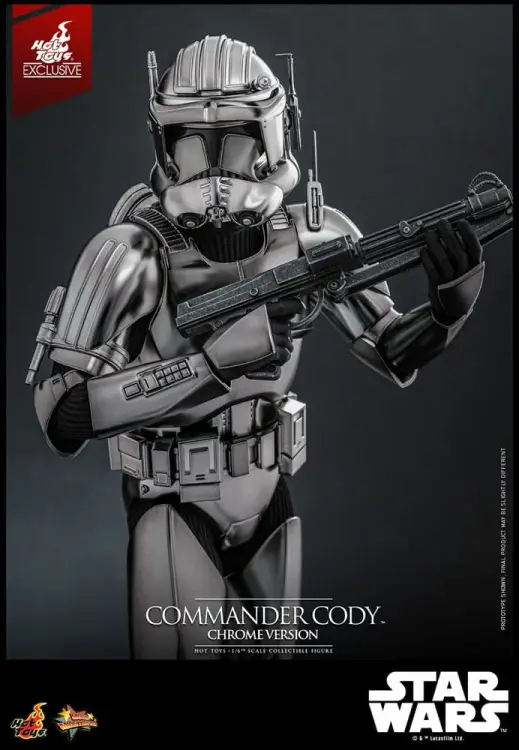 Hot Toys Star Wars Movie Masterpiece 1/6 - Commander Cody (Chrome Version) Hot Toys Exclusive