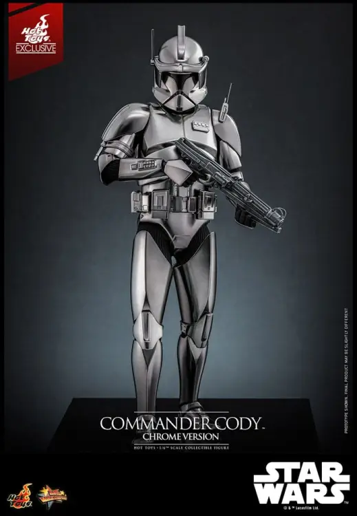 Hot Toys Star Wars Movie Masterpiece 1/6 - Commander Cody (Chrome Version) Hot Toys Exclusive