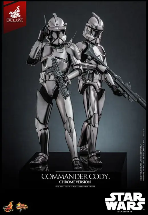 Hot Toys Star Wars Movie Masterpiece 1/6 - Commander Cody (Chrome Version) Hot Toys Exclusive