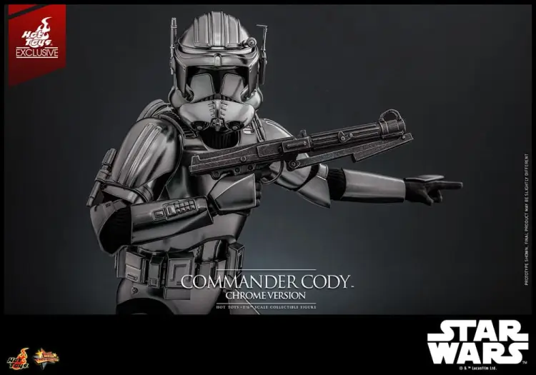 Hot Toys Star Wars Movie Masterpiece 1/6 - Commander Cody (Chrome Version) Hot Toys Exclusive