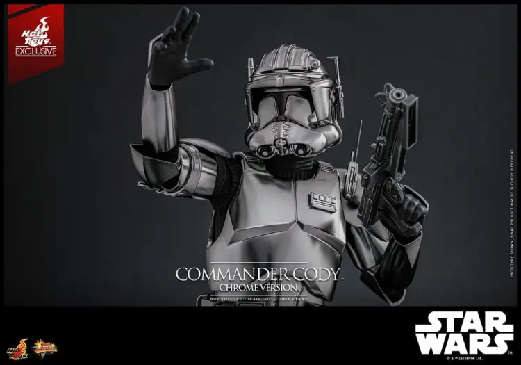 Hot Toys Star Wars Movie Masterpiece 1/6 - Commander Cody (Chrome Version) Hot Toys Exclusive