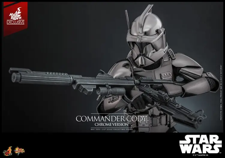Hot Toys Star Wars Movie Masterpiece 1/6 - Commander Cody (Chrome Version) Hot Toys Exclusive