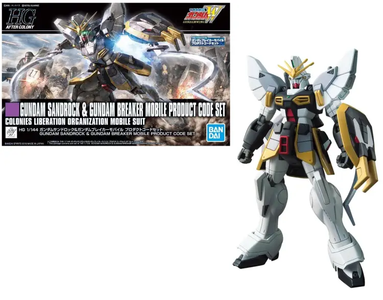 Bandai HG 1/144 XXXG-01SR Gundam Sandrock & Breaker MPCS - model do składania