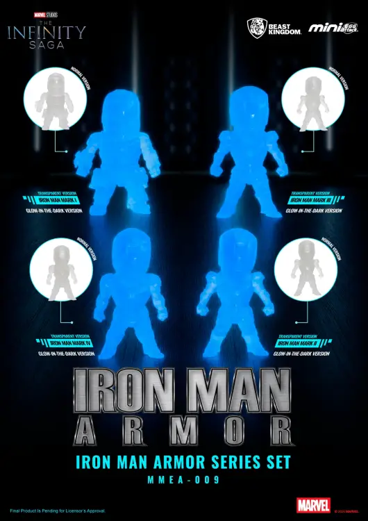 Beast Kingdom - IRON MAN - Armor Series - Blind Box Set 12 Figure 5.1cm