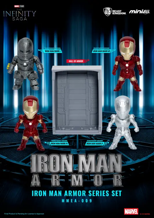 Beast Kingdom - IRON MAN - Armor Series - Blind Box Set 12 Figure 5.1cm
