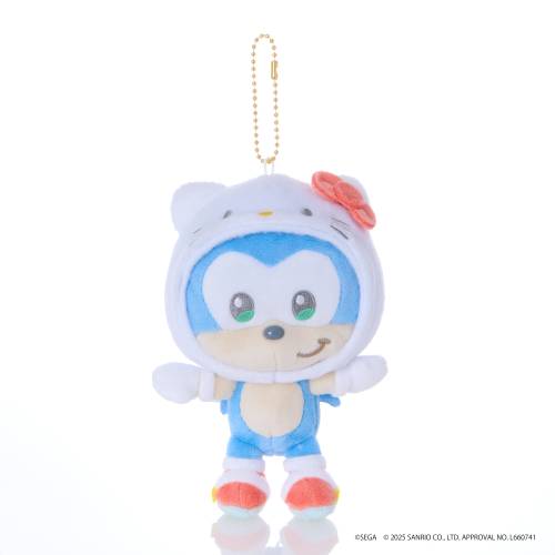 SONIC & FRIENDS X SANRIO - Sonic x Hello Kitty - Mascot Plush 8cm