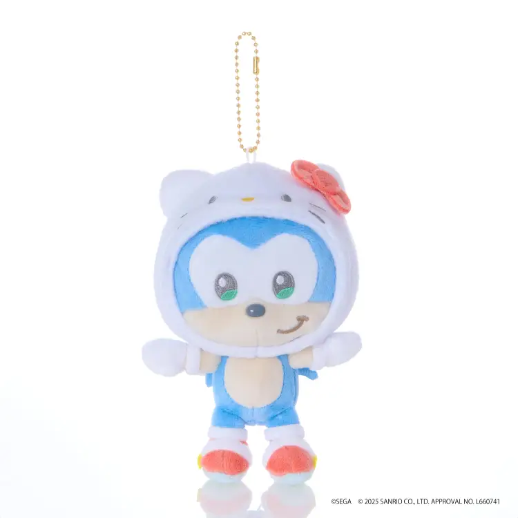 SONIC & FRIENDS X SANRIO - Sonic x Hello Kitty - Mascot Plush 8cm