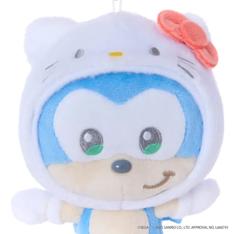SONIC & FRIENDS X SANRIO - Sonic x Hello Kitty - Mascot Plush 8cm