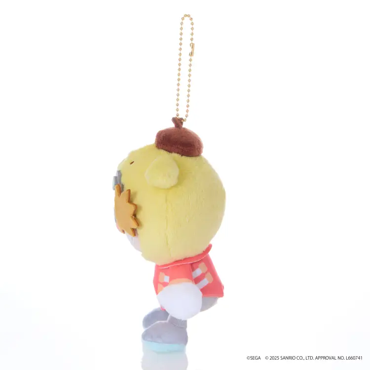 SONIC & FRIENDS X SANRIO - Dr. Eggman x Pompompurin - Mascot Plush 8cm