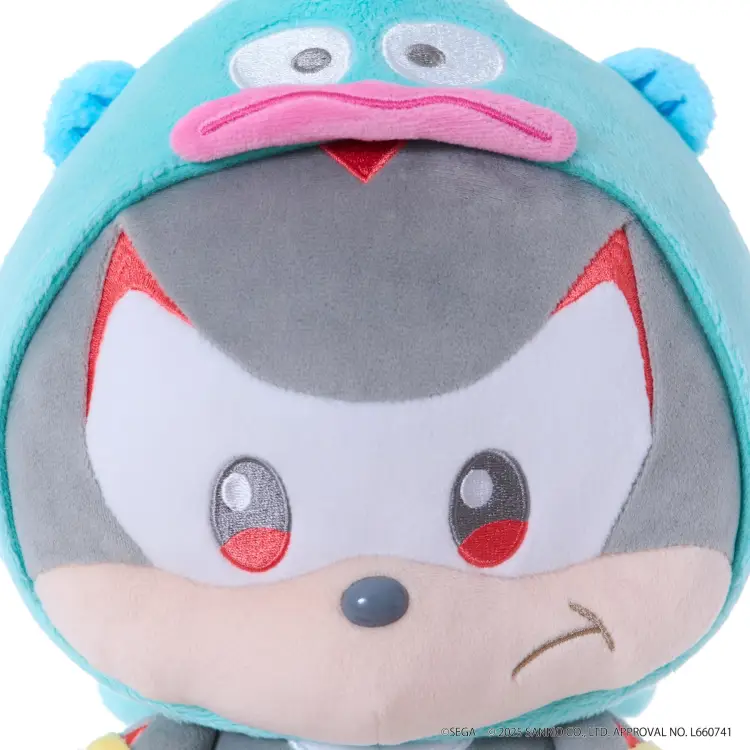 SONIC & FRIENDSX SANRIO - Shadow X Hangyodon - PlushToy (M) 24cm