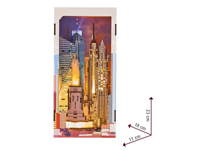 Revell - BOOK NOOK KIT - New York - 221pc + LED Light
