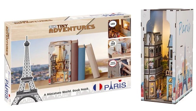 Revell - BOOK NOOK KIT - Paris - 168pc + LED Light