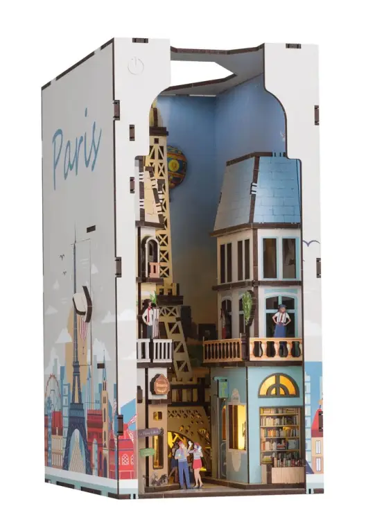 Revell - BOOK NOOK KIT - Paris - 168pc + LED Light