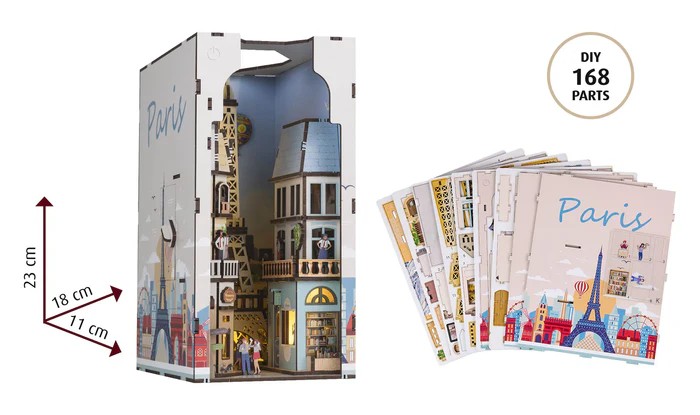 Revell - BOOK NOOK KIT - Paris - 168pc + LED Light