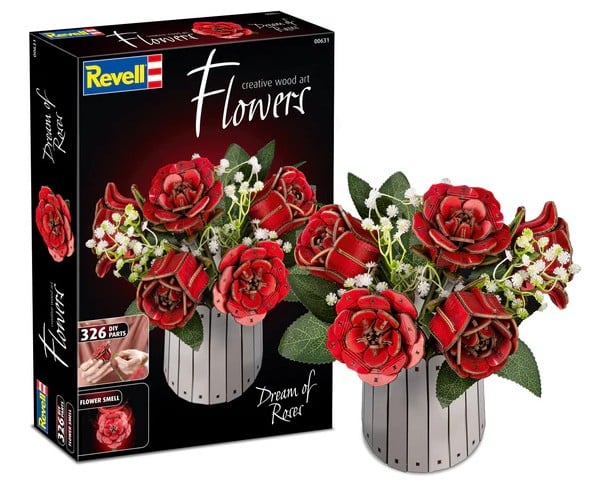 Revell - WOODEN FLOWER - Dream of Roses - 326pc