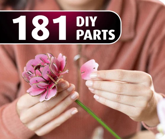 WOODEN FLOWER - Flower Garden - 181pc