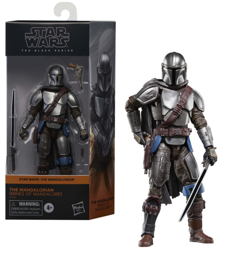 THE MANDALORIAN - Mando (Mine of Mandalore) - Figurka z czarnej serii 15cm