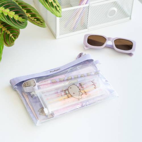 PUSHEEN - Stationery Set with 3 A6 Notebooks - 10p