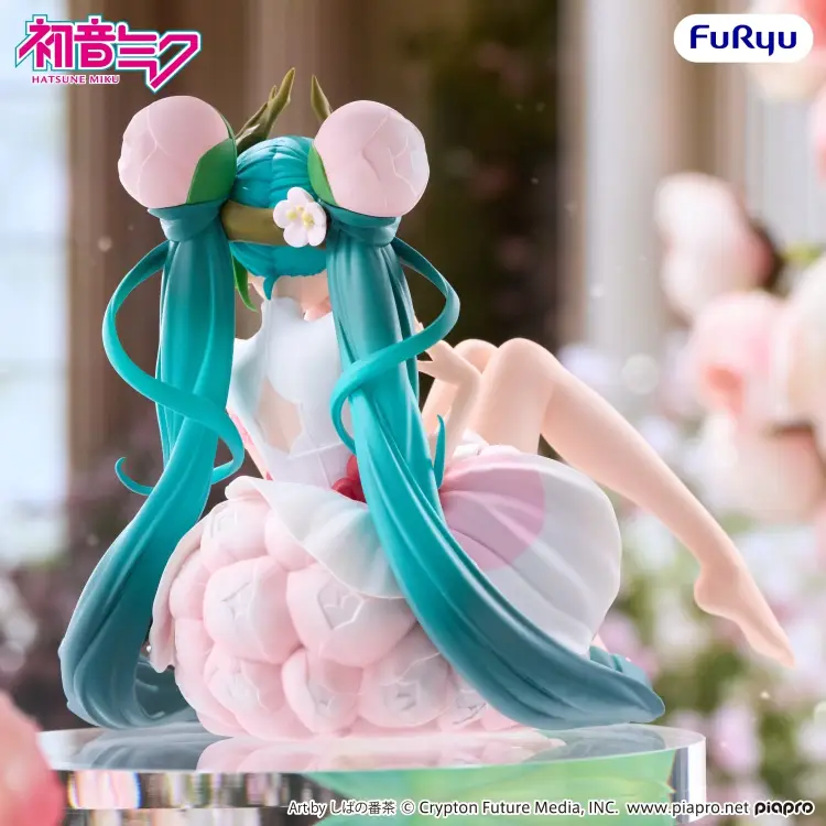 Furyu - HATSUNE MIKU - Flower Fairy White Plum - Statue Noodle Stopper 12.5cm