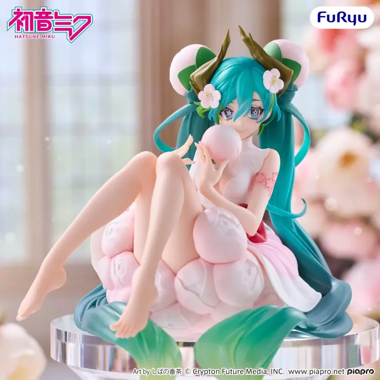 Furyu - HATSUNE MIKU - Flower Fairy White Plum - Statue Noodle Stopper 12.5cm