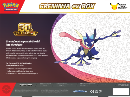 Karty Pokémon: 30th Celebration - Ex Box - Greninja ex