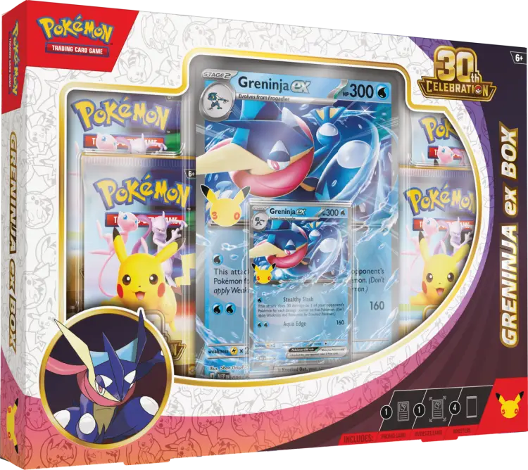 Karty Pokémon: 30th Celebration - Ex Box - Greninja ex