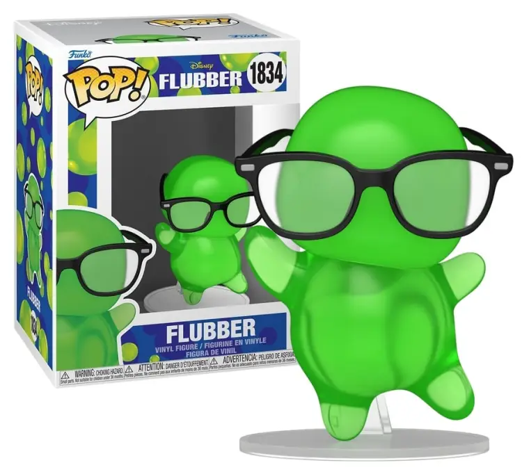 Funko - FLUBBER - POP Disney N° 1834 - Flubber with Glasses (Translucent)