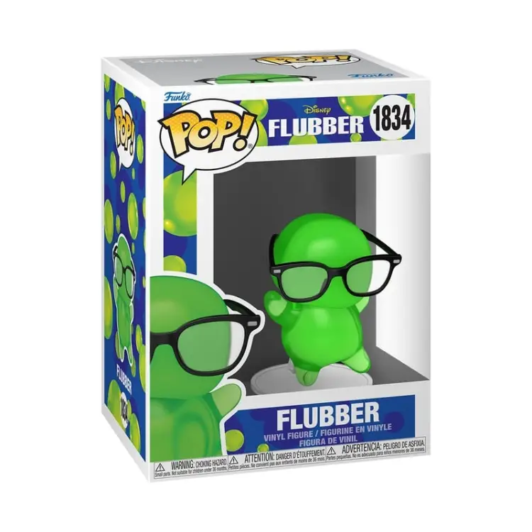 Funko - FLUBBER - POP Disney N° 1834 - Flubber with Glasses (Translucent)
