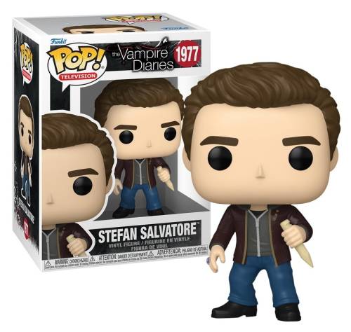 Funko - VAMPIRE DIARIES - POP TV N° 1977 - Stefan Salvatore with Chase