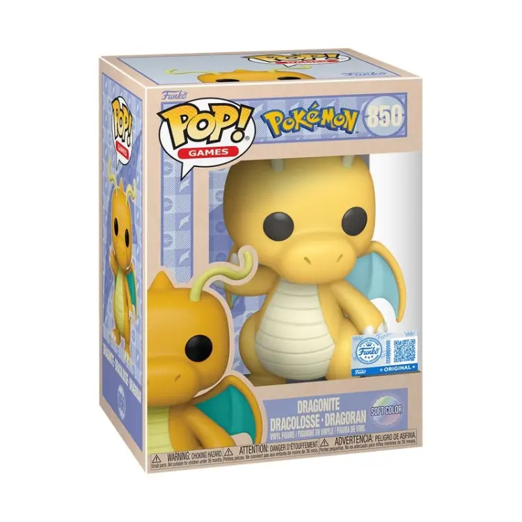 Funko - POKEMON - POP Games N° 850 - Dragonite (Soft Color)