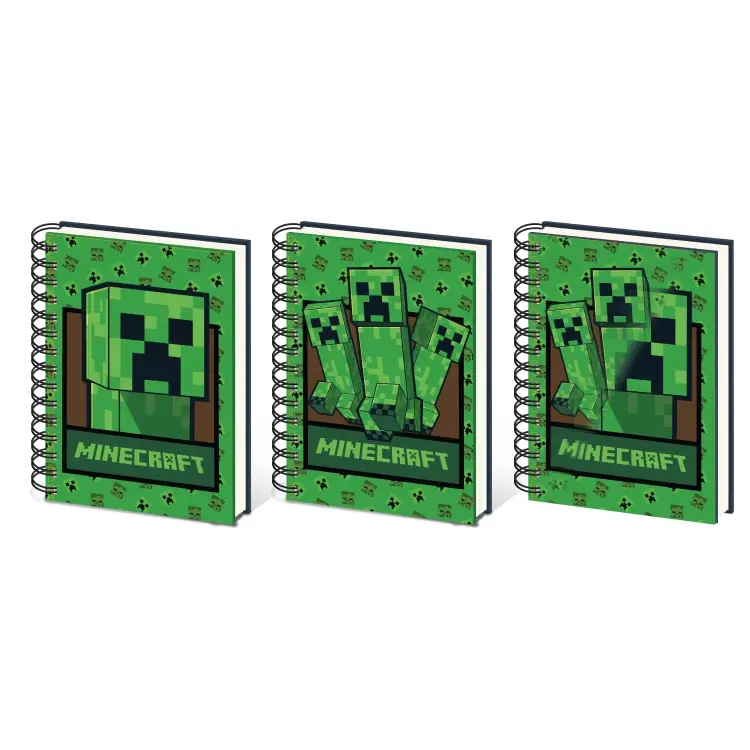 Pyramid - MINECRAFT - Creeper - A5 Lenticular Notebook