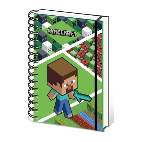 Pyramid - MINECRAFT - Creeper - A5 Wiro Notebook