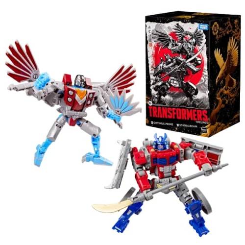 Hasbro - TRANSFORMERS - Optimus Prime & Starscream - Figure Timeline 12.5cm