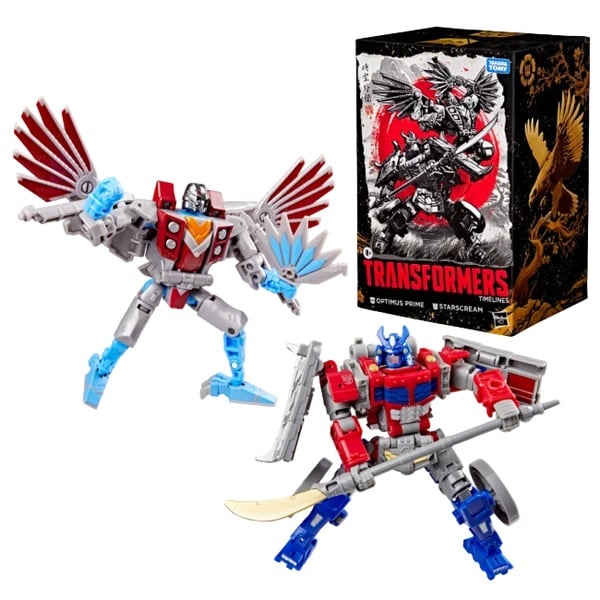 Hasbro - TRANSFORMERS - Optimus Prime & Starscream - Figure Timeline 12.5cm