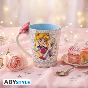ABYstyle Sailor Moon - Sailor Moon & Luna - Kubek z uchwytem 3D 250ml