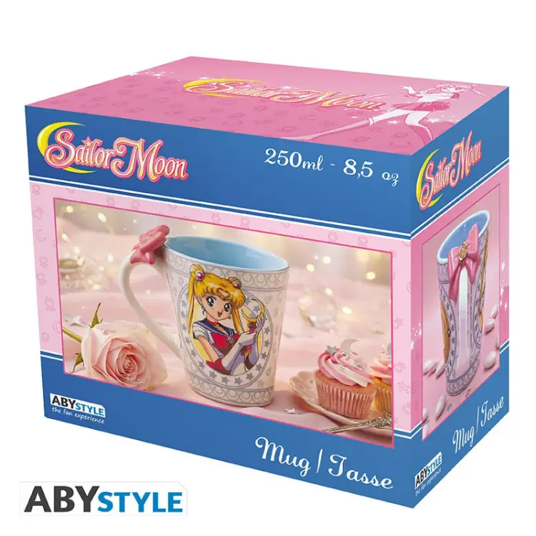 ABYstyle Sailor Moon - Sailor Moon & Luna - Kubek z uchwytem 3D 250ml