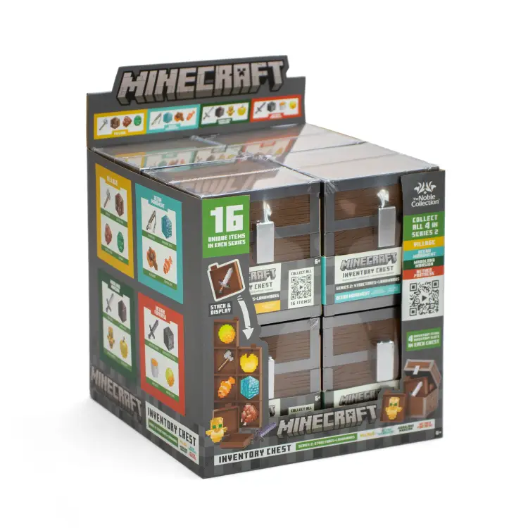 Cinereplicas Minecraft - Loot Chest - Series 2 Display (8 Chests)