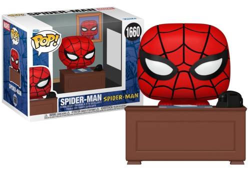Funko POP! Marvel Meme - Spider-Man - Spider-Man with desk #1660