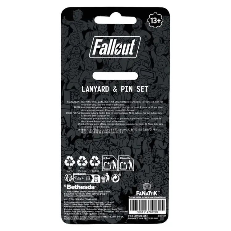 Fanattik - FALLOUT - Vault-Tec Overseer - Lanyard & Limited Edition Pin's
