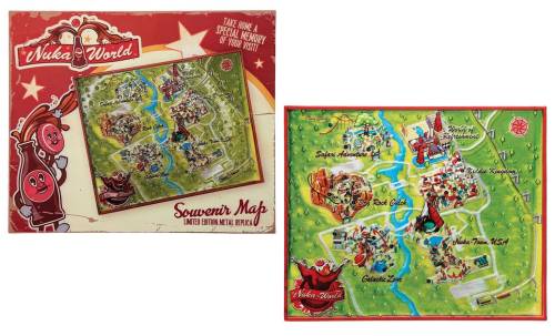 Fanattik - FALLOUT - Limited Edition Metal Map of Nuka-World